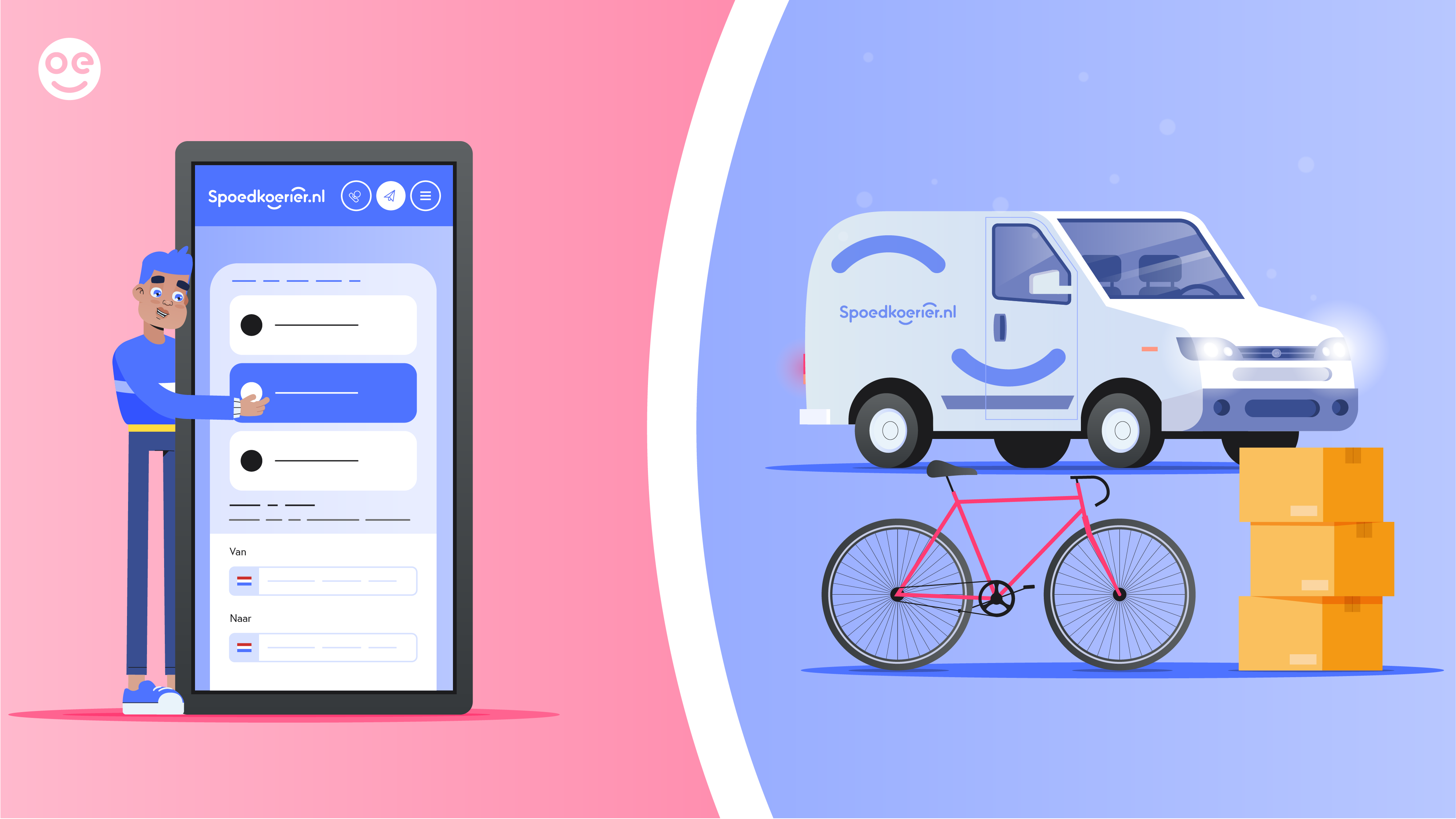 Spoedkoerier - Transport in 3 minuten geregeld